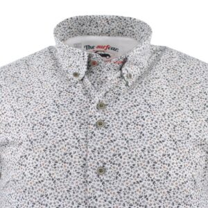 chemise homme fantaisie discrĂšte THE SURFCAR vert