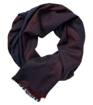 Echarpe viscose marine et rouille CASAMODA