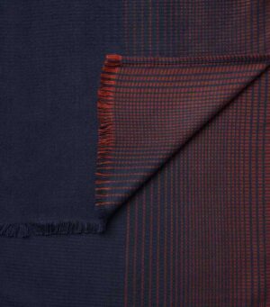 Echarpe viscose marine et rouille CASAMODA