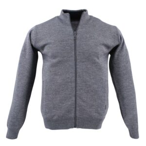 gilet laine zip gris BEST GUEST Fosto