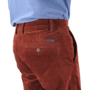 Pantalon velours PIERRE CARDIN rouille Castres 3008Pie