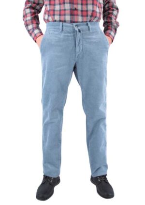 Pantalon velours PIERRE CARDIN bleu turquoise Castres 3008Pie