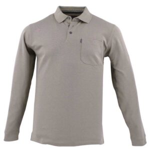 Polo manches longues taupe extensible CASAMODA