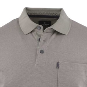 Polo manches longues taupe extensible CASAMODA