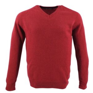 pull BEST GUEST col V 80% laine rouge 702bg