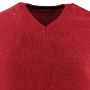 pull BEST GUEST col V 80% laine rouge 702bg