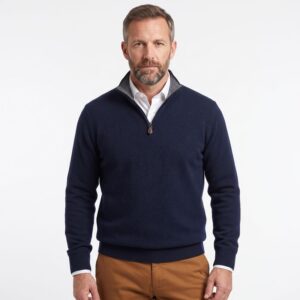 pull homme 90% laine, 10% cachemire BANDE ORIGINAL marine 5562660Bo