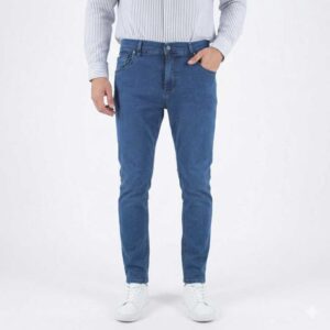 Pantalon jean homme trĂšs extensible marque espagnole LCDN bleu Lover 145b