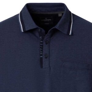 Polo sport stretch bleu CASAMODA