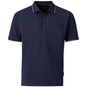 Polo sport stretch bleu CASAMODA
