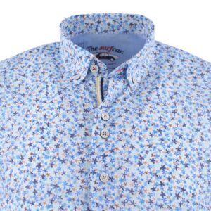 chemise manches courtes THE SURFCAR imprimé étoiles bleues