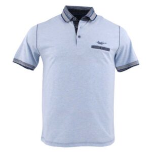 Polo homme MONTE CARLO bleu clair