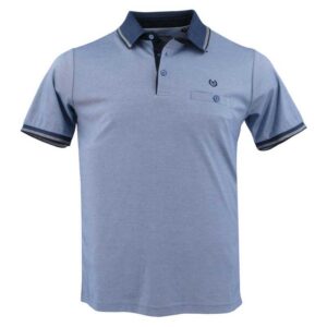 Polo homme léger marque MONTE CARLO en bleu