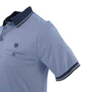 Polo homme léger marque MONTE CARLO en bleu