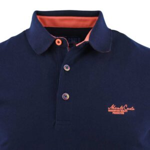 Polo homme uni bleu marine MONTE CARLO