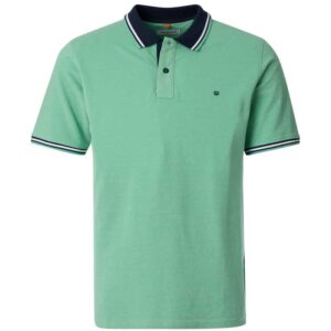 Polo manches courtes vert col marine REDMOND 990rd