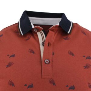 Polo manches courtes MONTE CARLO couleur terracotta chili