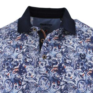 Polo manches courtes MONTE CARLO motif cachemire
