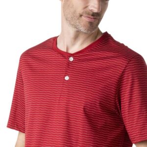 Pyjama court EMINENCE mercerisé rouge