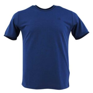 t-shirt homme léger col rond SHUTTON BLUE bleu modÚle Adriano
