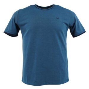 t-shirt homme léger col rond SHUTTON BLUE bleu/vert modÚle Adriano