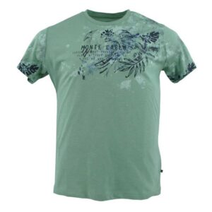 T-shirt homme imprimé vert MONTE CARLO