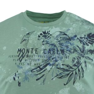 T-shirt homme imprimé vert MONTE CARLO