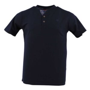 t-shirt coton stretch extensible manches courtes bleu marine MONTE CARLO