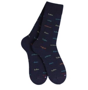 Chaussettes coton LABONAL mots vacances, sieste, soleil