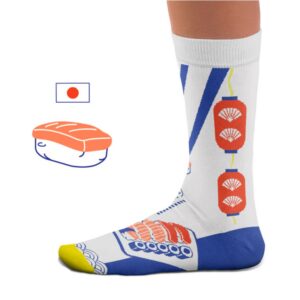Chaussettes originales en coton représentant des sushi marque SOCK AFFAIRS
