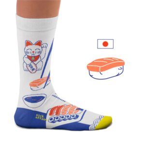 Chaussettes originales en coton représentant des sushi marque SOCK AFFAIRS