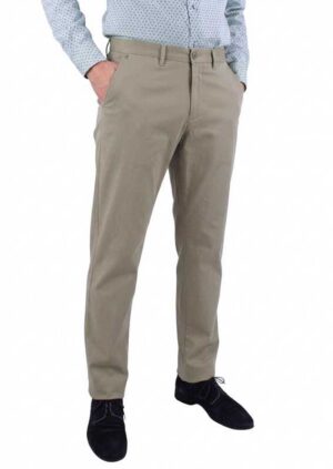 Pantalon homme coton GARDEUR Bono en taupe