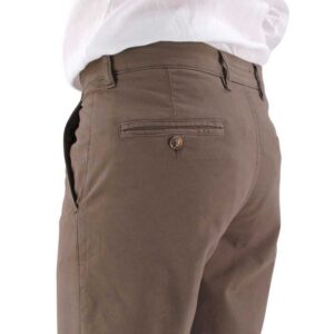Pantalon homme LCDN Arex tencel marron tissu extensible