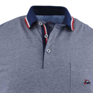 Polo manches courtes cole tricolore THE SURFCAR