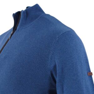 Pull homme coton col montant bleu REDMOND 623rd