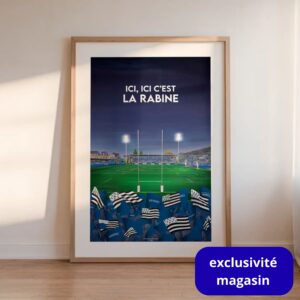 Affiche rugby Stade de La Rabine Vannes