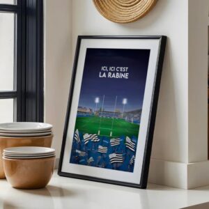 Affiche rugby Stade de La Rabine Vannes