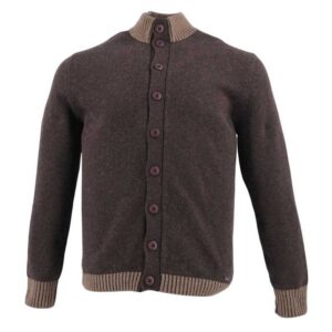 Cardigan homme boutonné marron BEST GUEST FIRMIN