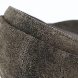 Casquette homme en cuir vieilli marron foncé FIEBIG