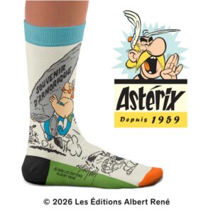 Chaussettes originales en coton SOCK AFFAIRS Asterix et Obelix Menhir