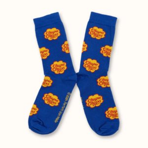Chaussettes originales en coton LABEL Chupa Chups Bleue