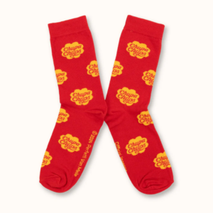 Chaussettes originales en coton LABEL Chupa Chups Rouge