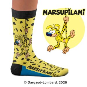 Chaussettes originales en coton SOCK AFFAIRS Marsupilami Suspendu