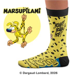 Chaussettes originales en coton SOCK AFFAIRS Marsupilami Suspendu
