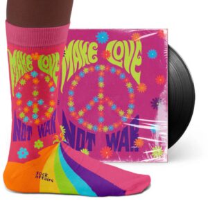 Chaussettes originales en coton SOCK AFFAIRS Peace and Love