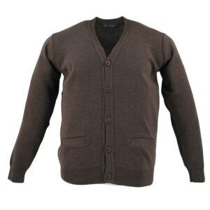 gilet boutonné avec poches chocolat BEST GUEST 4084bg