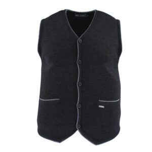 gilet sans manches laine BEST GUEST anthracite