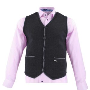 gilet sans manches laine BEST GUEST anthracite