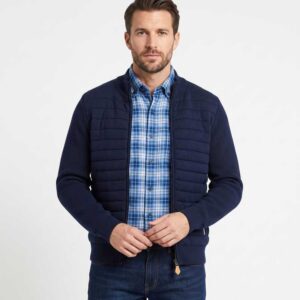 gilet extérieur laine bleu marine BEST GUEST modèle FRANCK