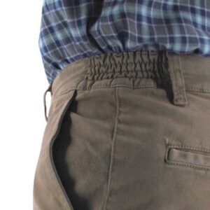 Pantalon homme ceinture élastique LCDN taupe Féderec